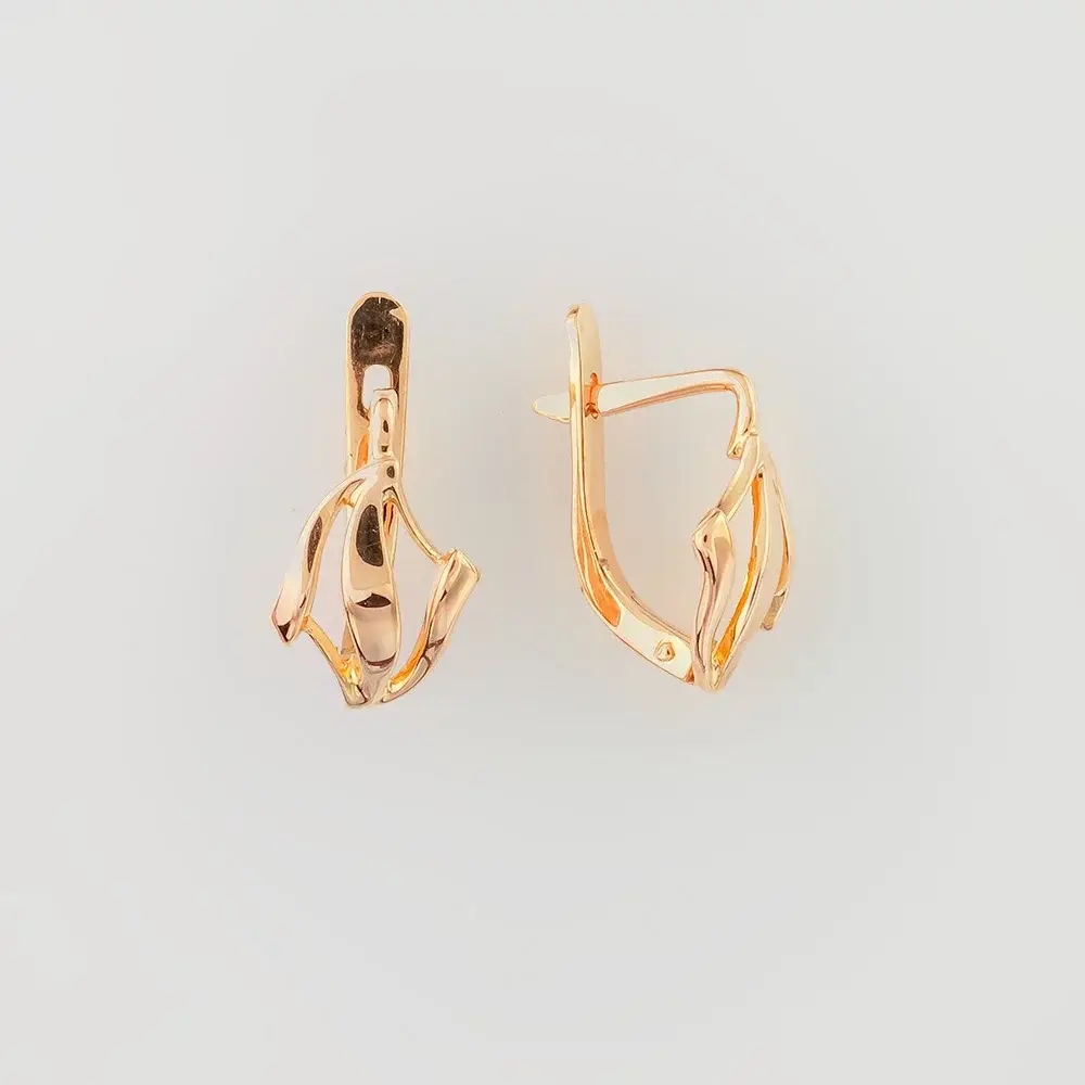 Серьги из красного золота 583 пробы