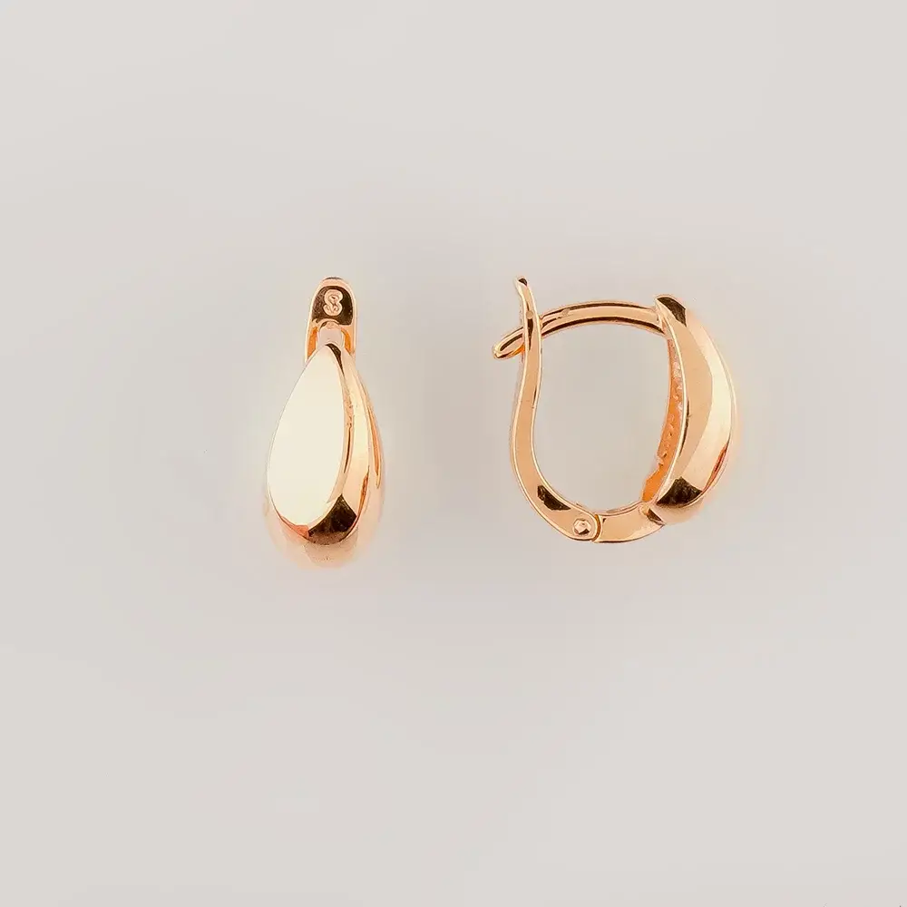 Серьги из красного золота 585 пробы