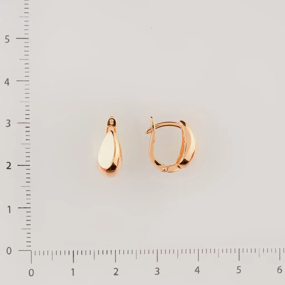 Серьги из красного золота 585 пробы