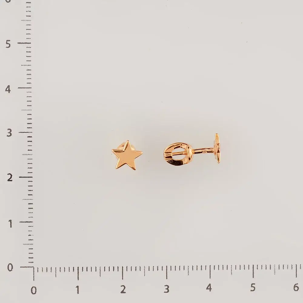 Серьги из красного золота 585 пробы