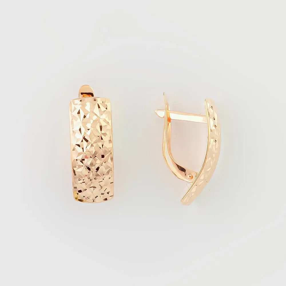 Серьги из красного золота 585 пробы 1