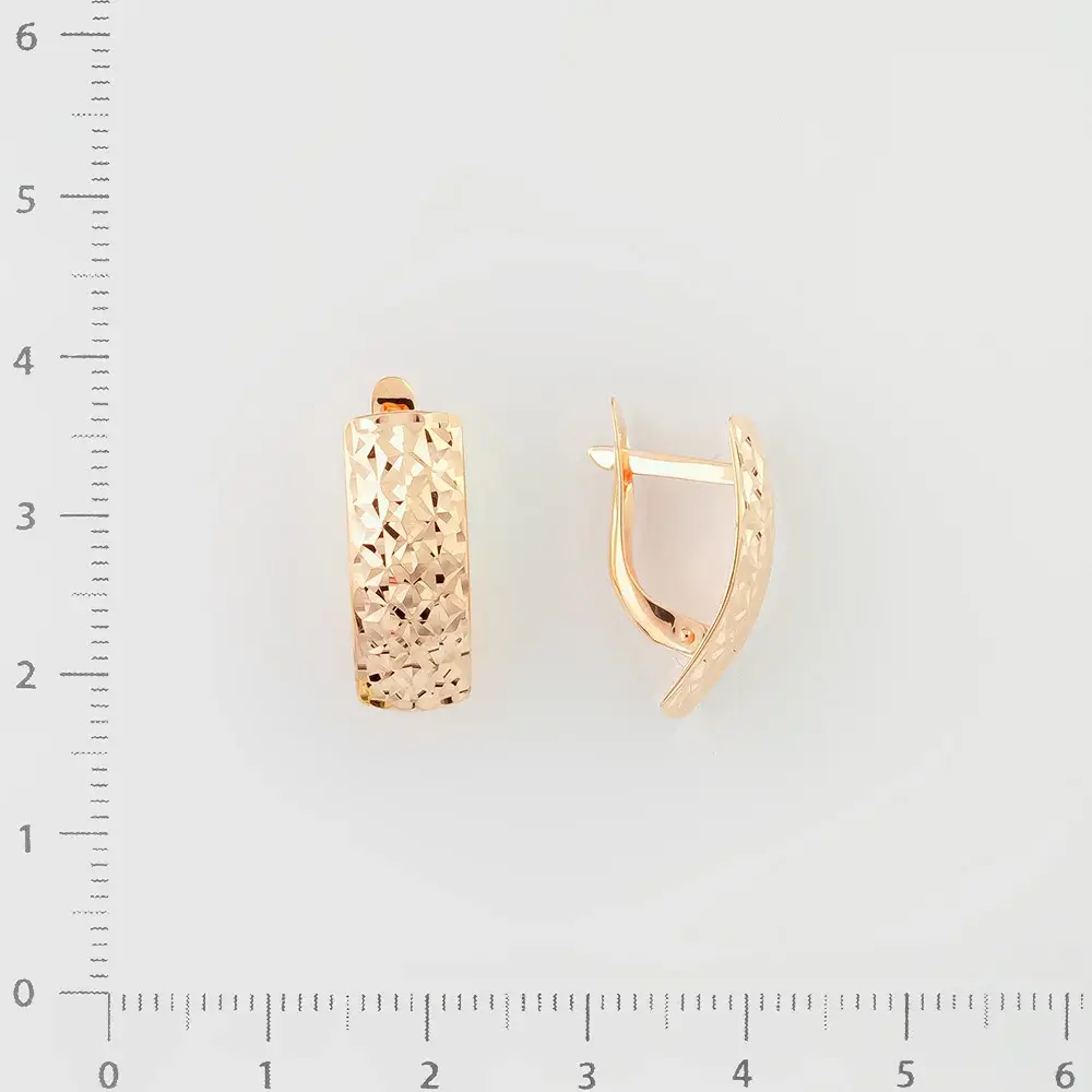 Серьги из красного золота 585 пробы 2