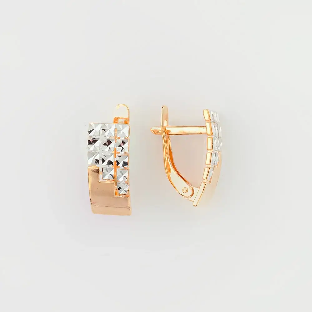 Серьги из красного золота 585 пробы 1