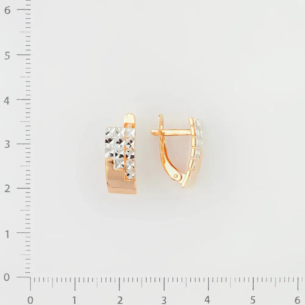 Серьги из красного золота 585 пробы 2