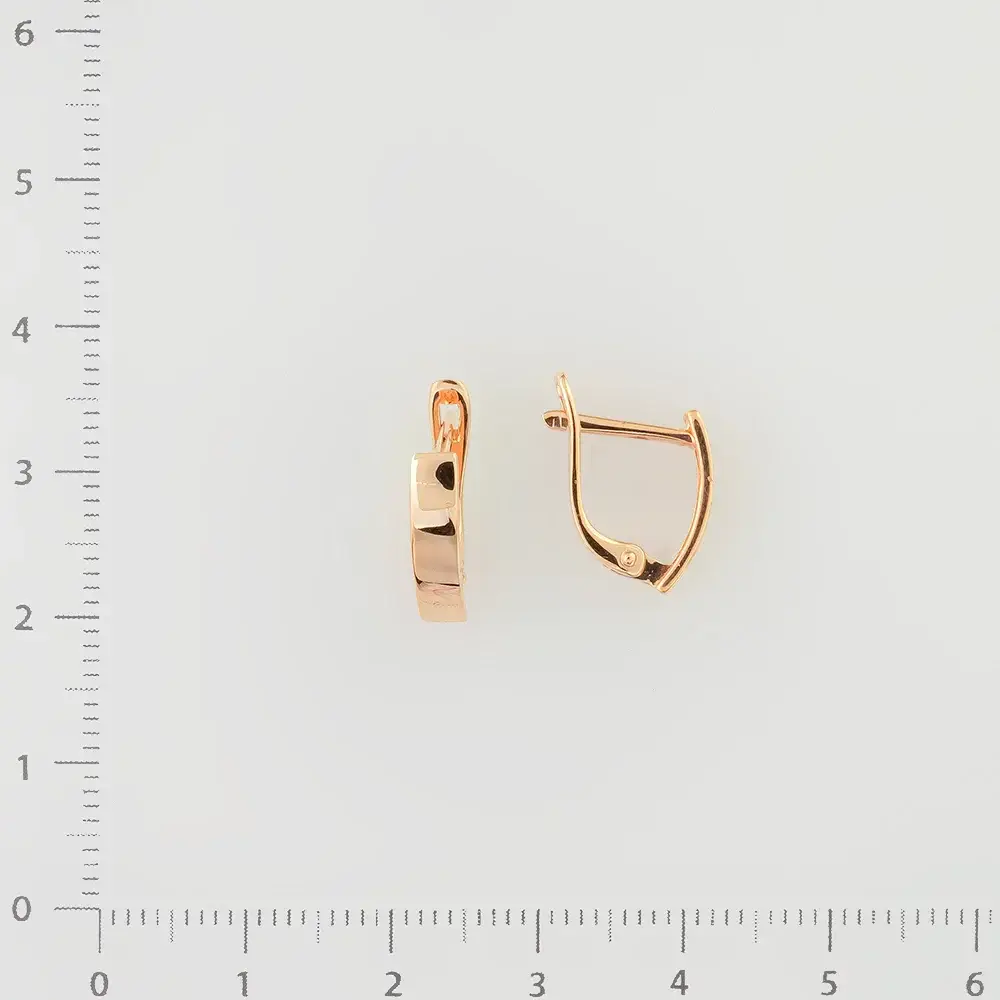 Серьги из красного золота 585 пробы 2