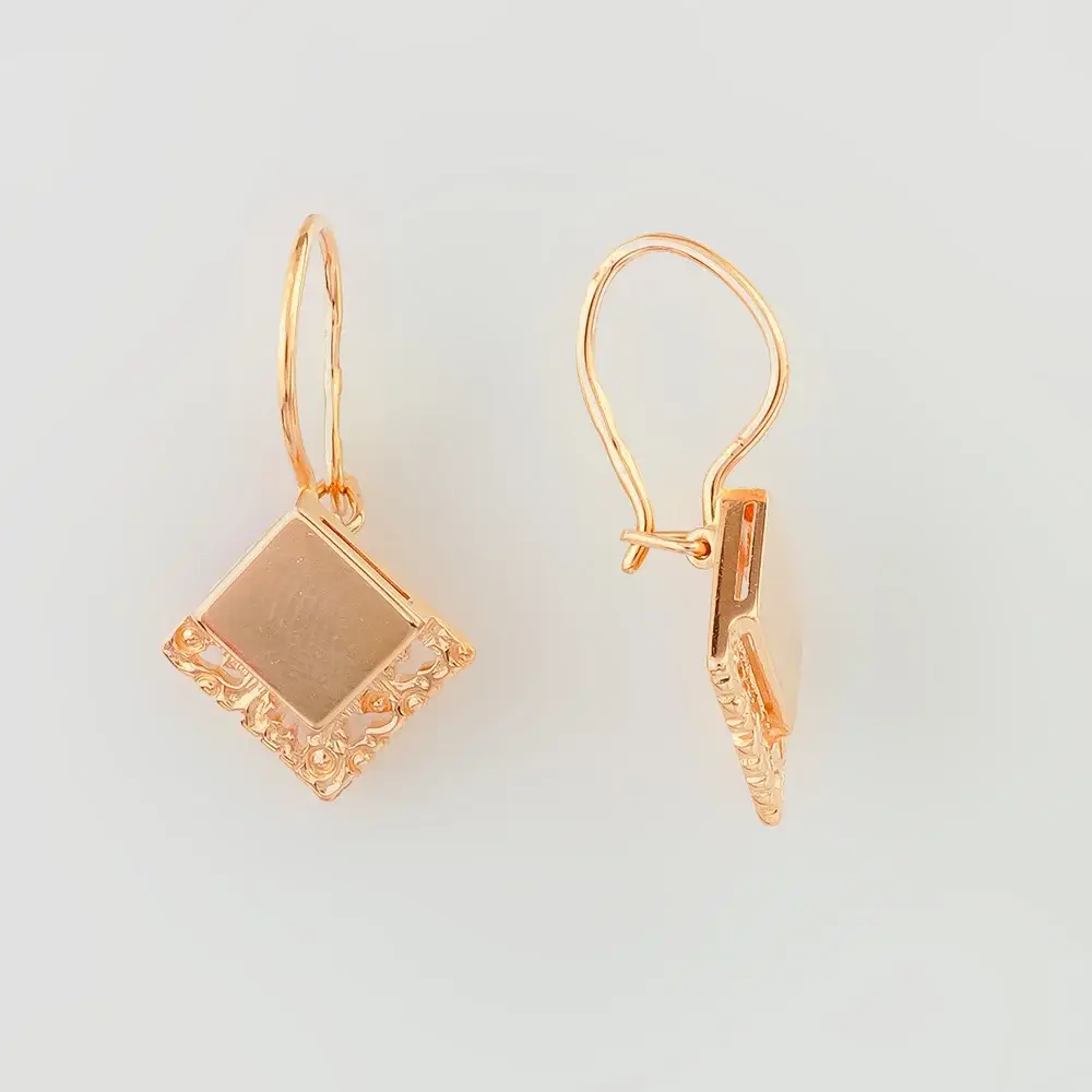 Серьги из красного золота 585 пробы