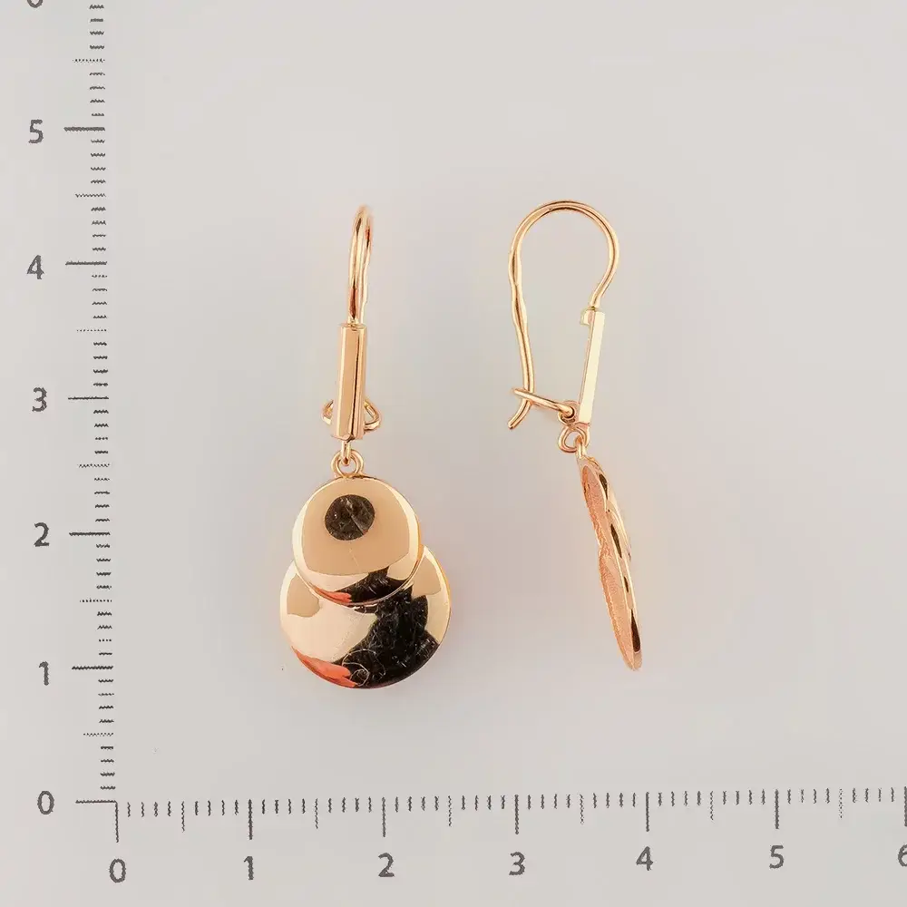 Серьги из красного золота 585 пробы