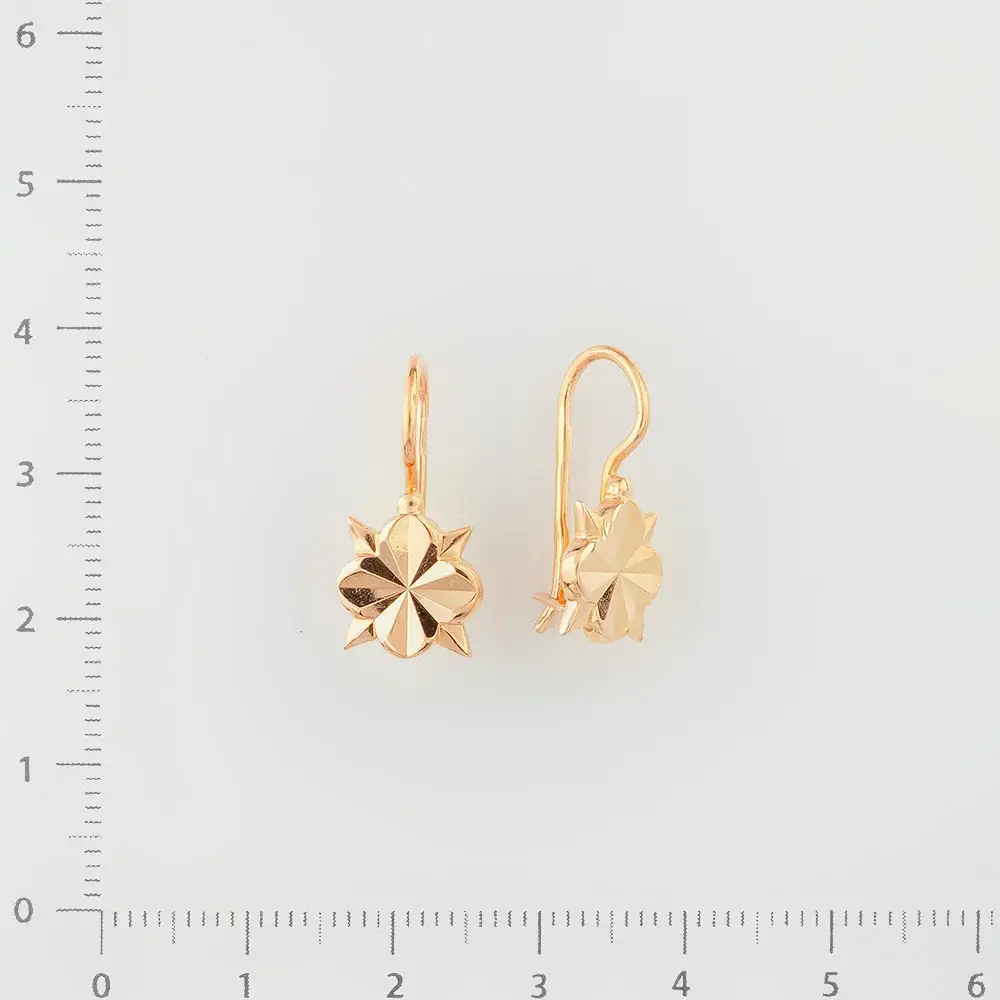 Серьги из красного золота 583 пробы