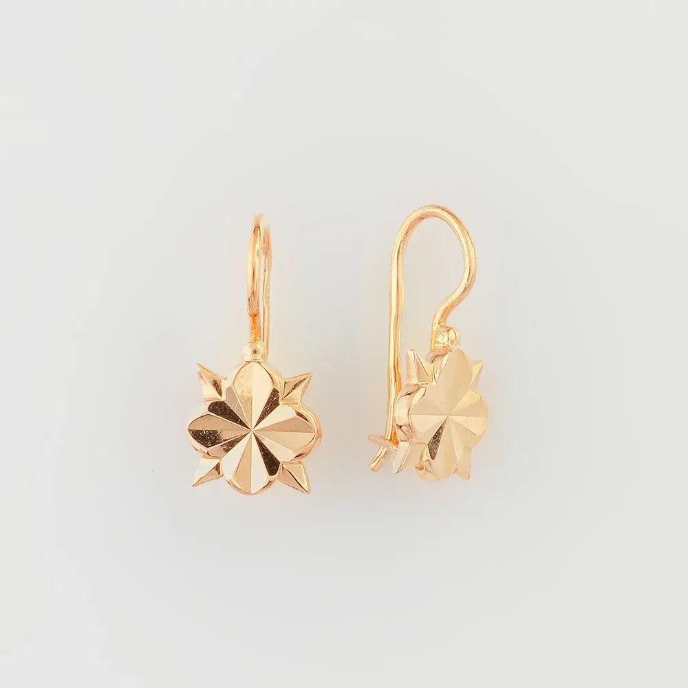 Серьги из красного золота 583 пробы