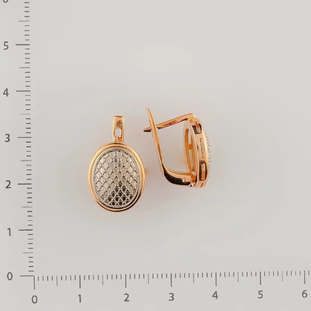 Серьги из красного золота 585 пробы