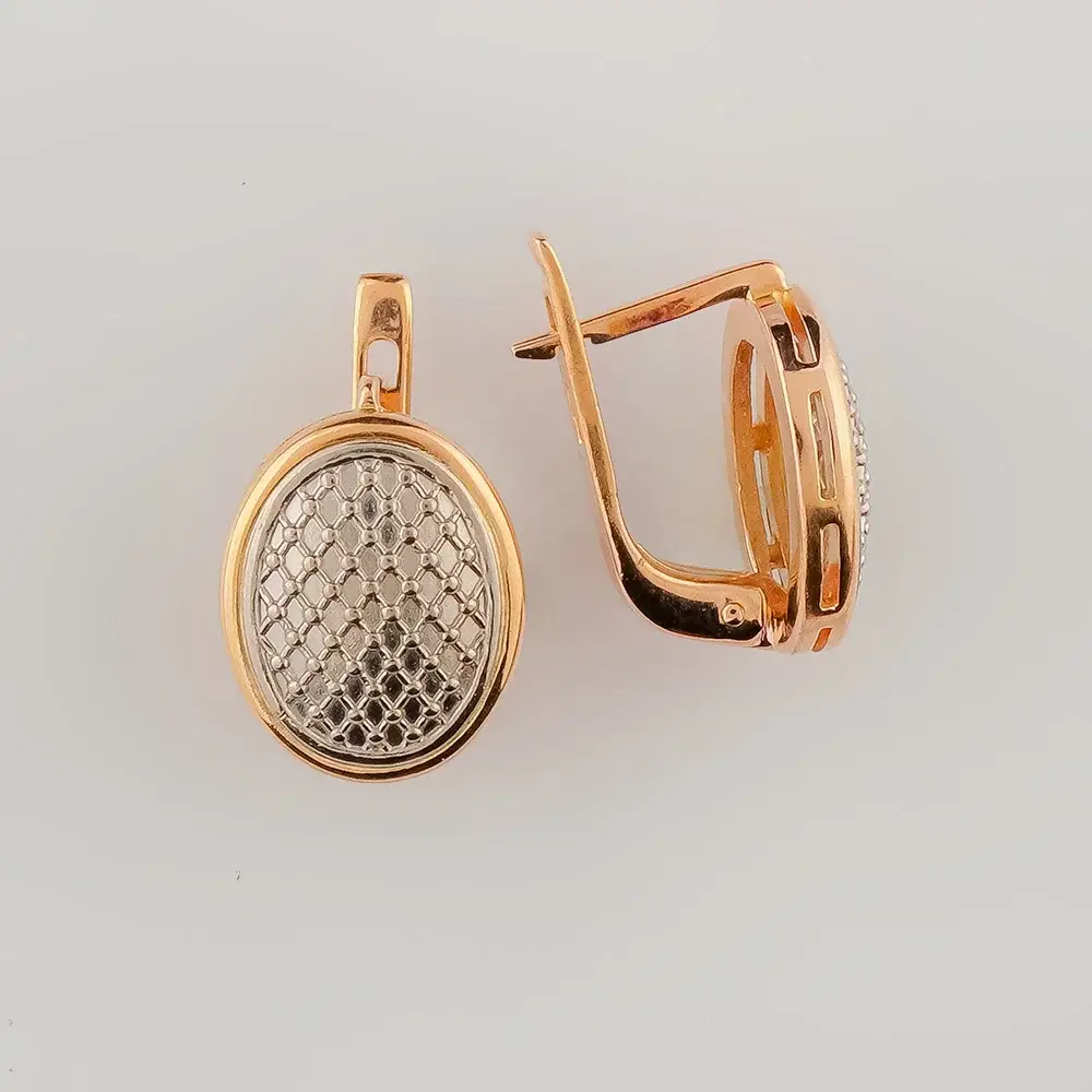 Серьги из красного золота 585 пробы