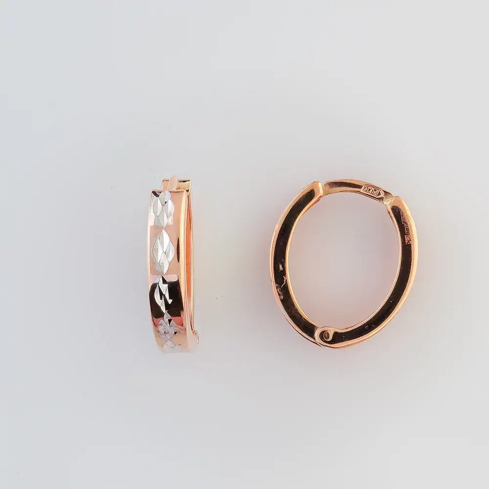 Серьги из красного золота 375 пробы