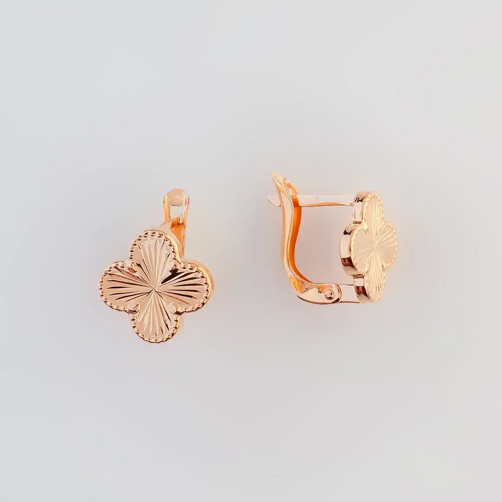 Серьги из красного золота 585 пробы