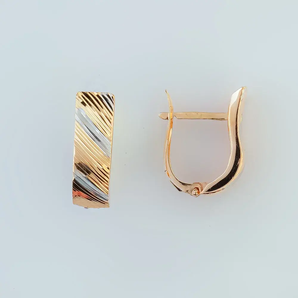 Серьги из красного золота 585 пробы