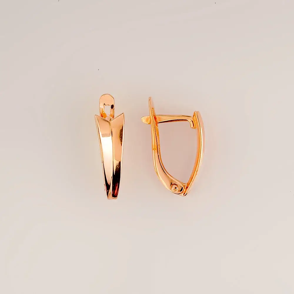 Серьги из красного золота 585 пробы
