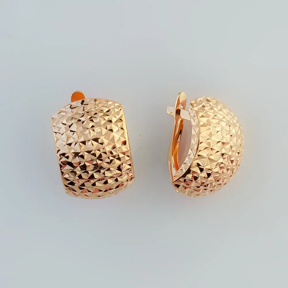 Серьги из красного золота 585 пробы