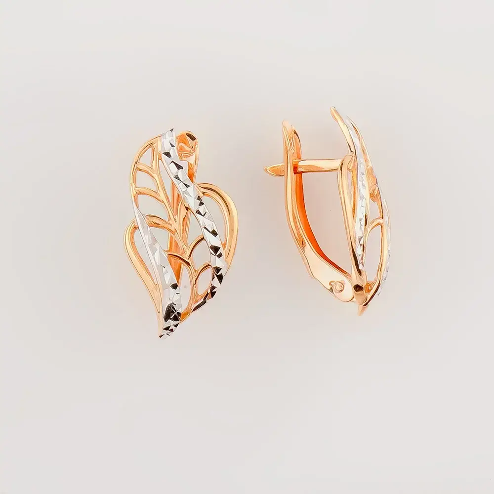 Серьги из красного золота 375 пробы