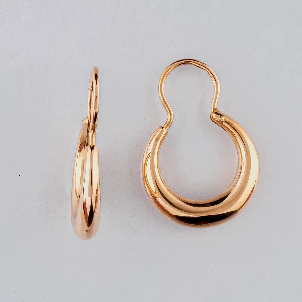 Серьги из красного золота 585 пробы