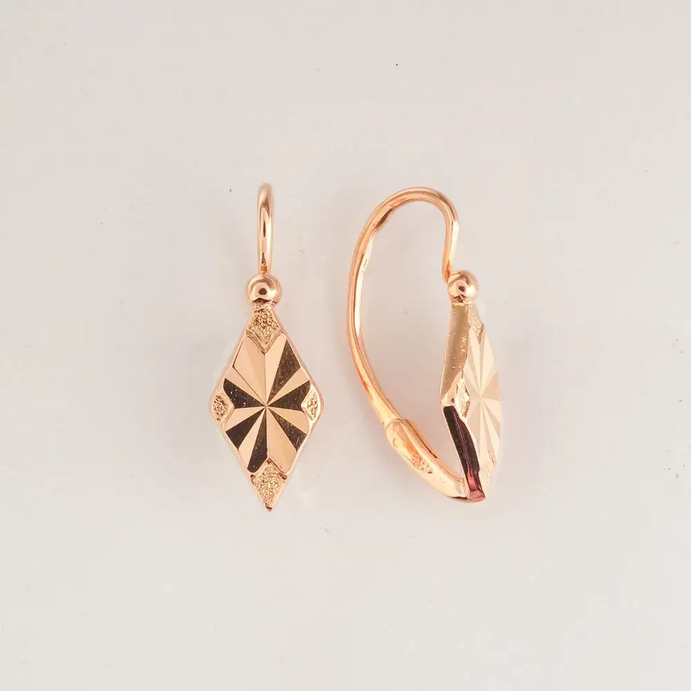 Серьги из красного золота 583 пробы