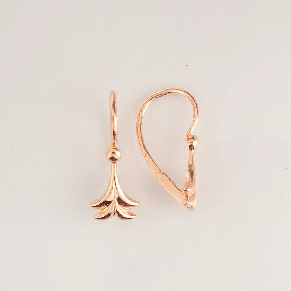 Серьги из красного золота 583 пробы