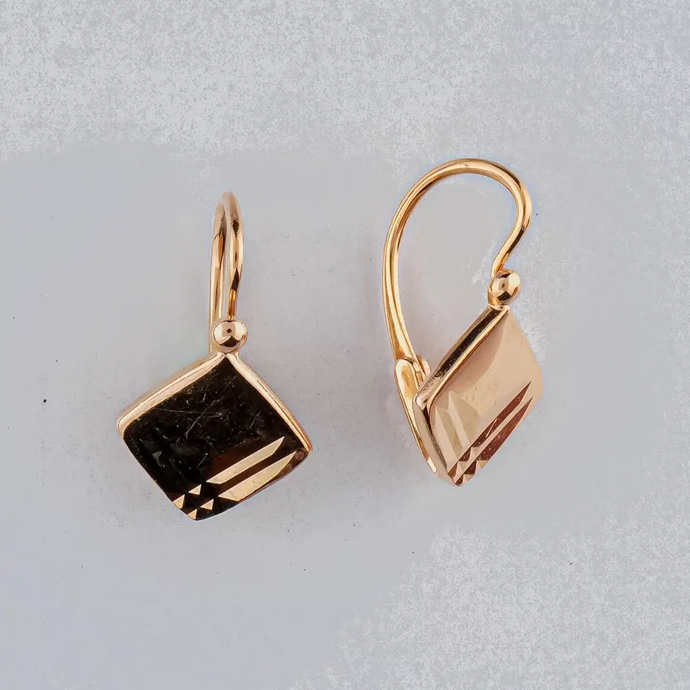 Серьги из красного золота 583 пробы