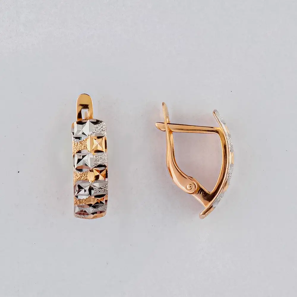 Серьги из красного золота 585 пробы
