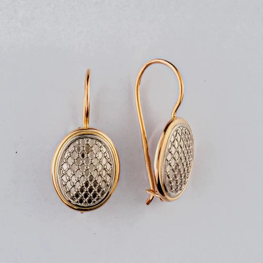 Серьги из красного золота 585 пробы