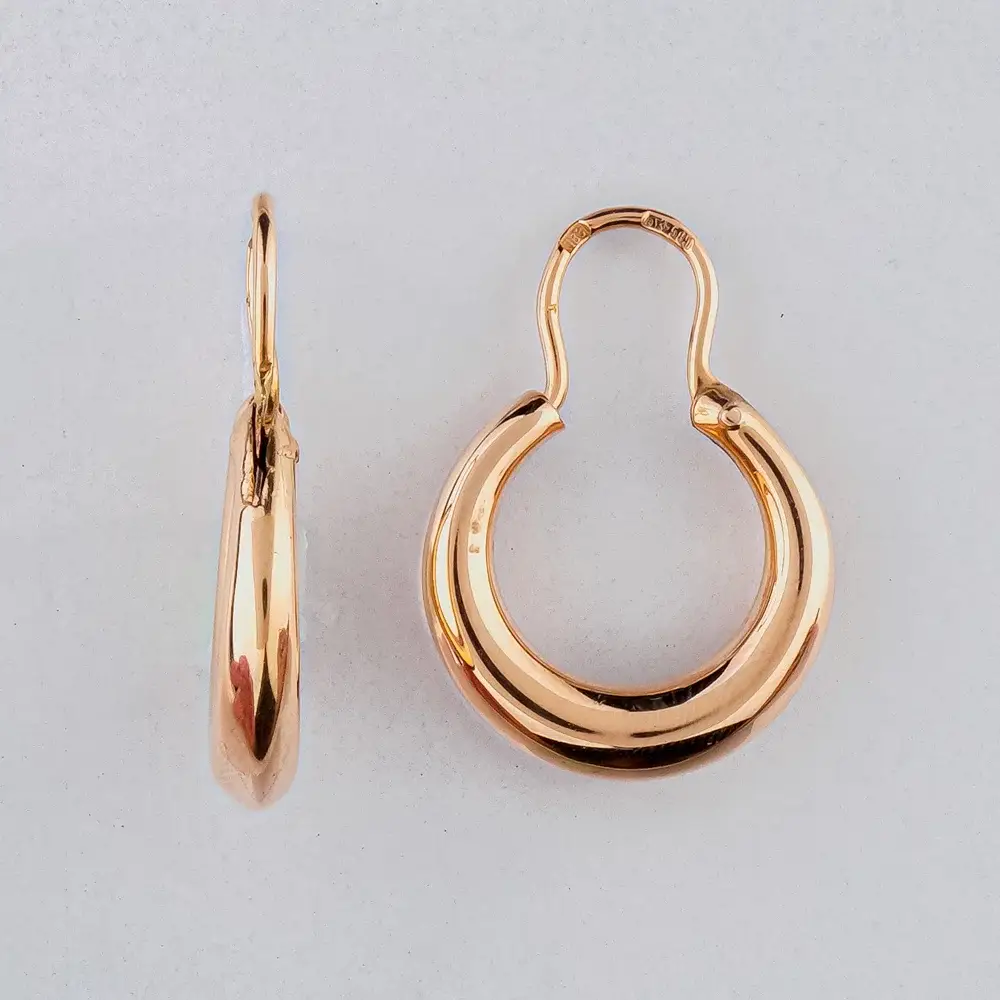 Серьги из красного золота 585 пробы