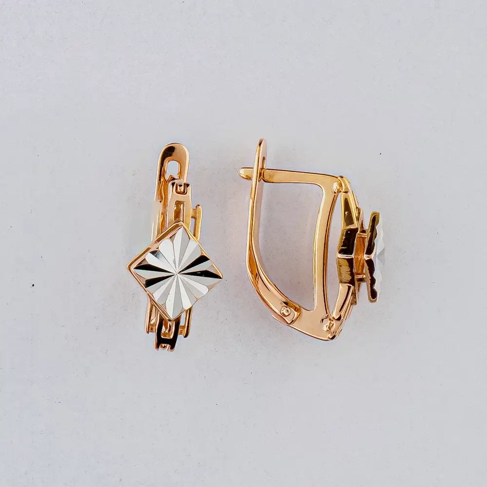 Серьги из красного золота 585 пробы