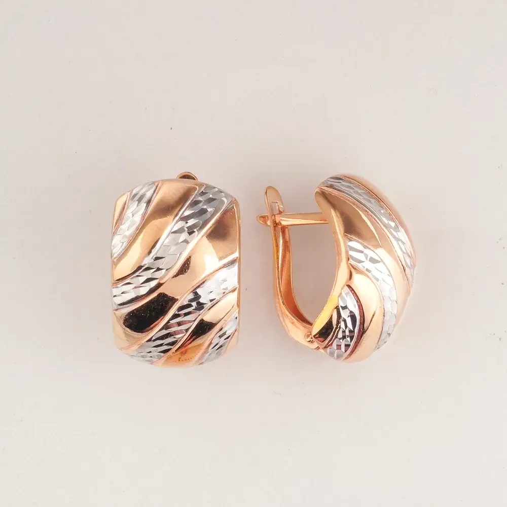 Серьги из красного золота 375 пробы