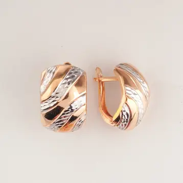 Серьги из красного золота 375 пробы