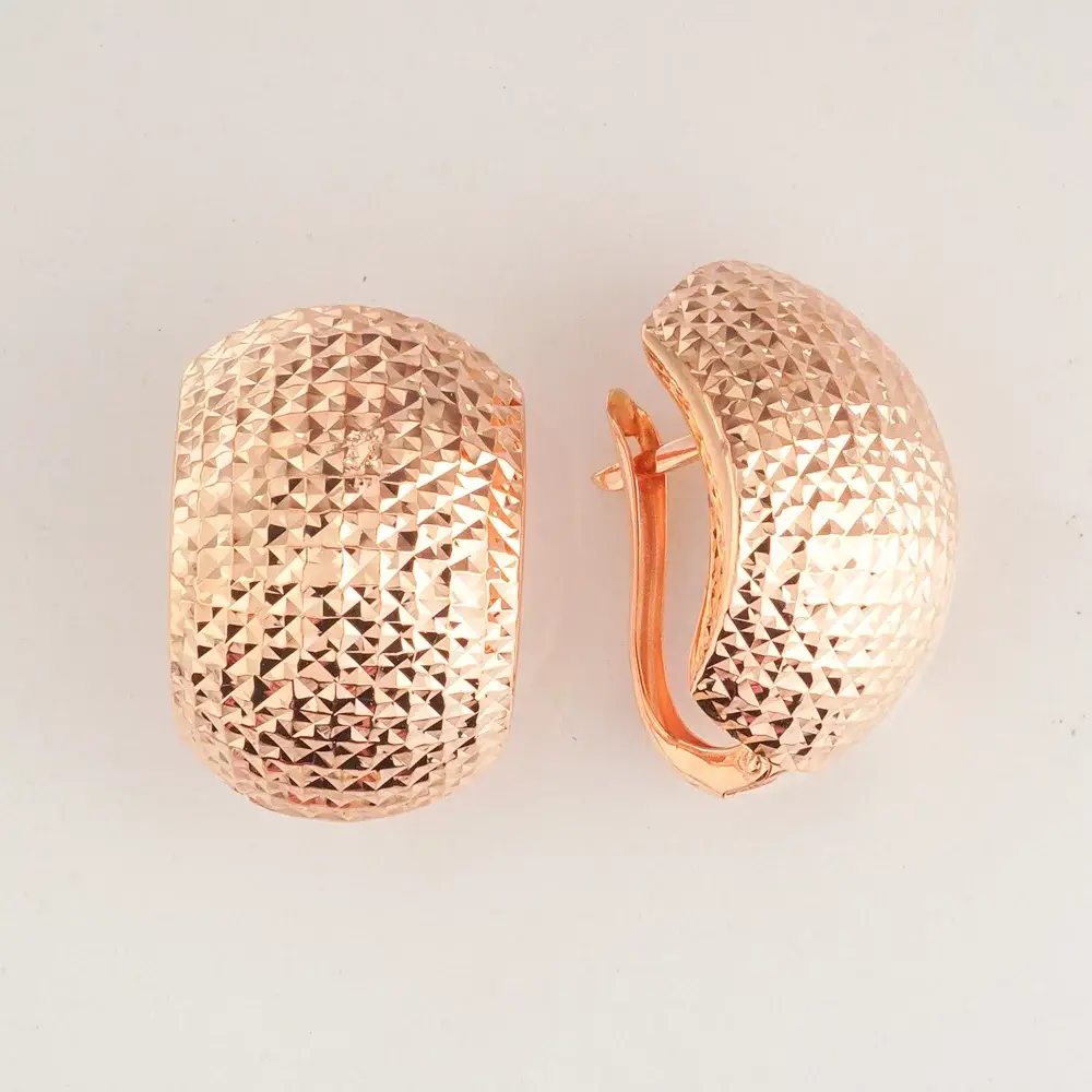 Серьги из красного золота 585 пробы