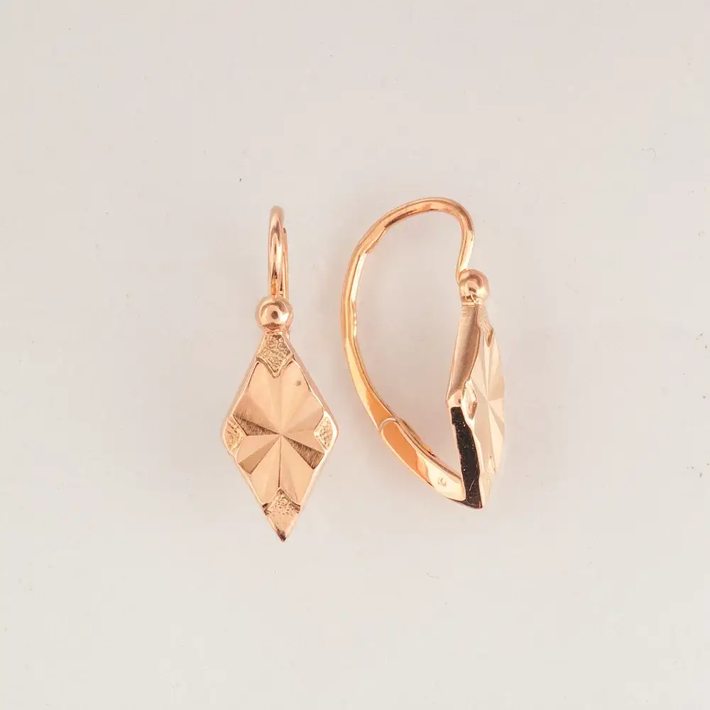 Серьги из красного золота 583 пробы