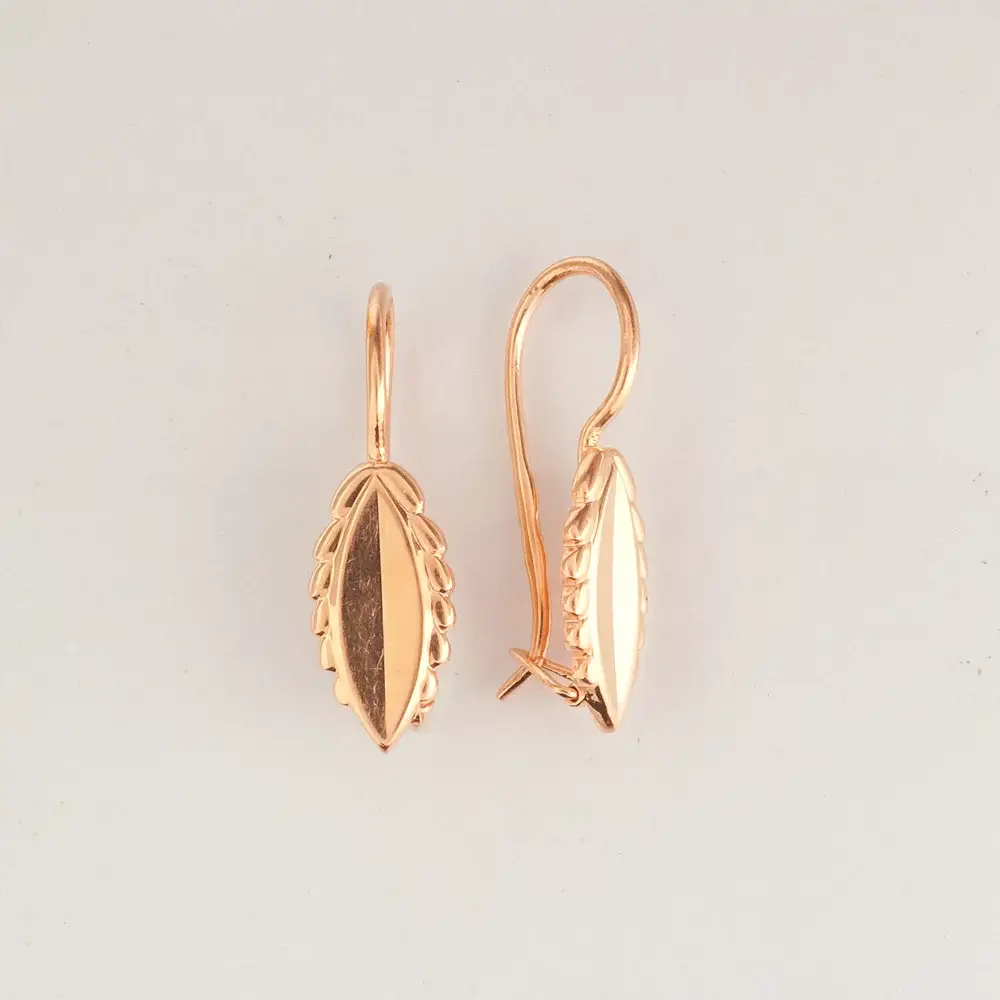 Серьги из красного золота 585 пробы