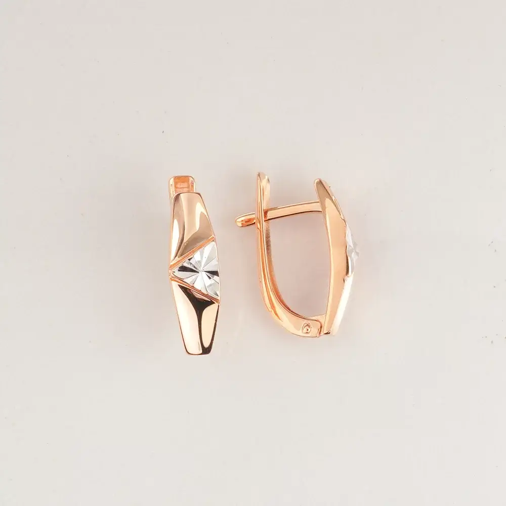 Серьги из красного золота 585 пробы