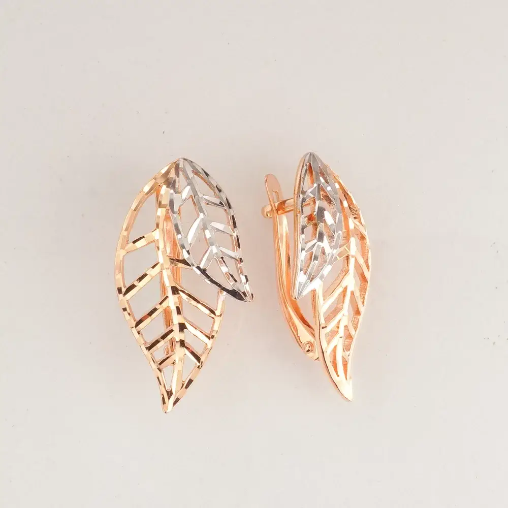 Серьги из красного золота 585 пробы