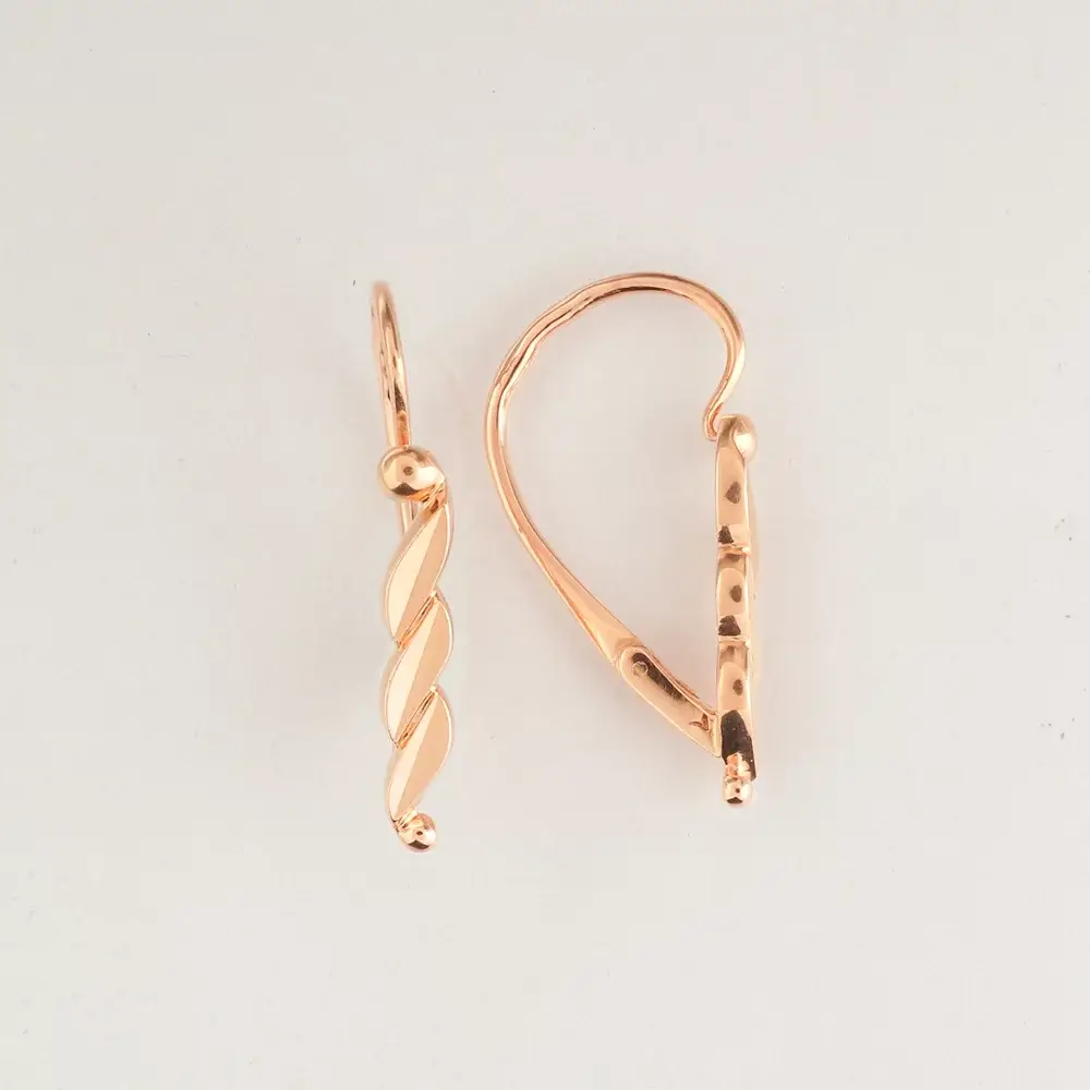 Серьги из красного золота 583 пробы