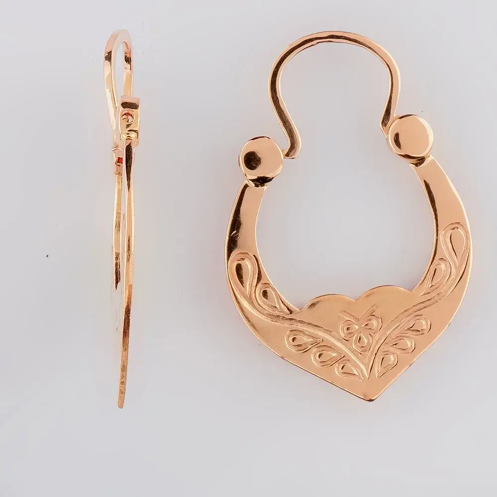 Серьги из красного золота 585 пробы