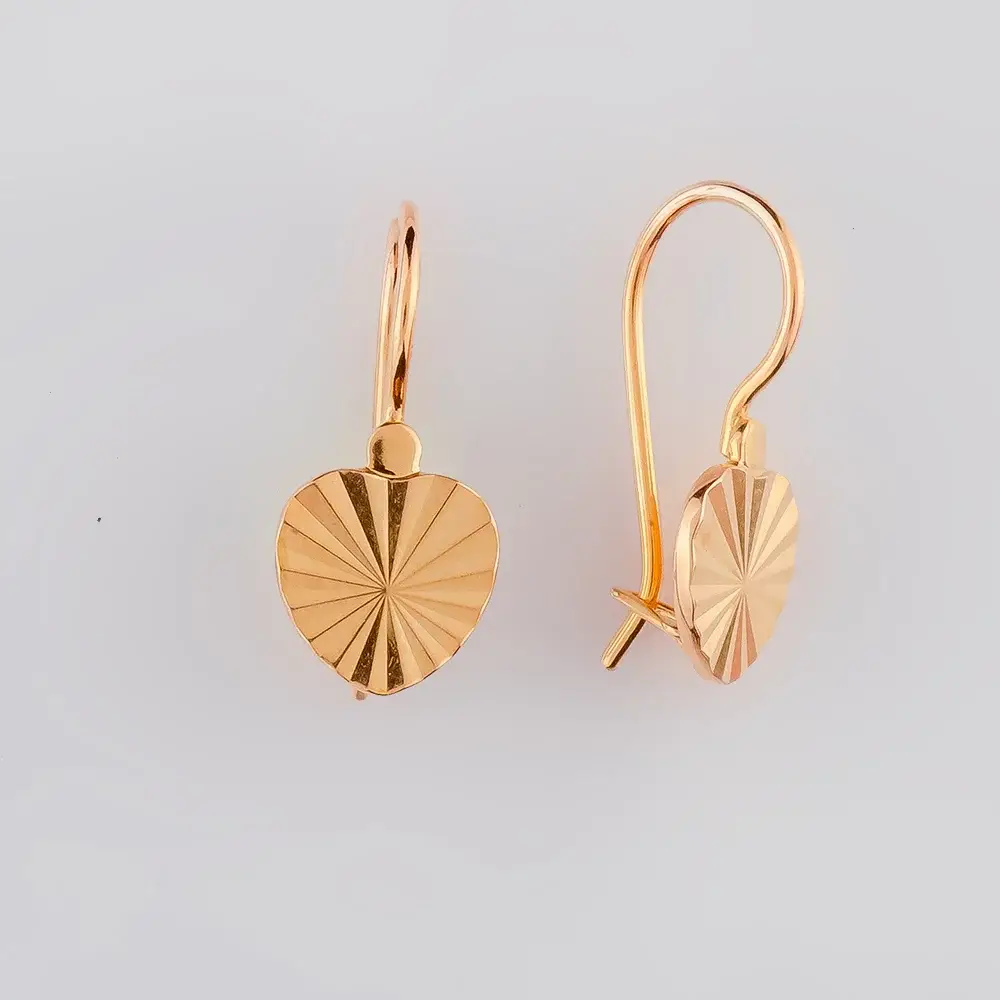 Серьги из красного золота 585 пробы