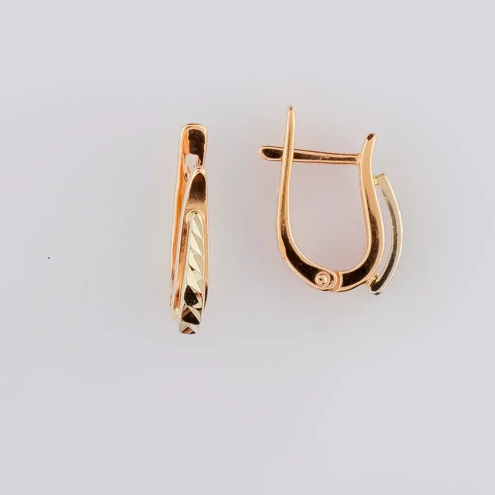 Серьги из красного золота 585 пробы