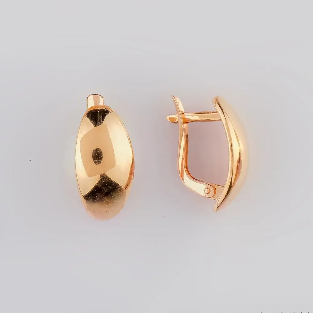Серьги из красного золота 585 пробы
