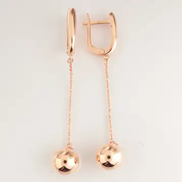 Серьги из желтого золота 585 пробы