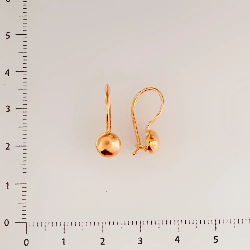 Серьги из красного золота 583 пробы 2