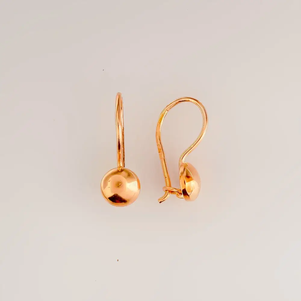 Серьги из красного золота 583 пробы 1