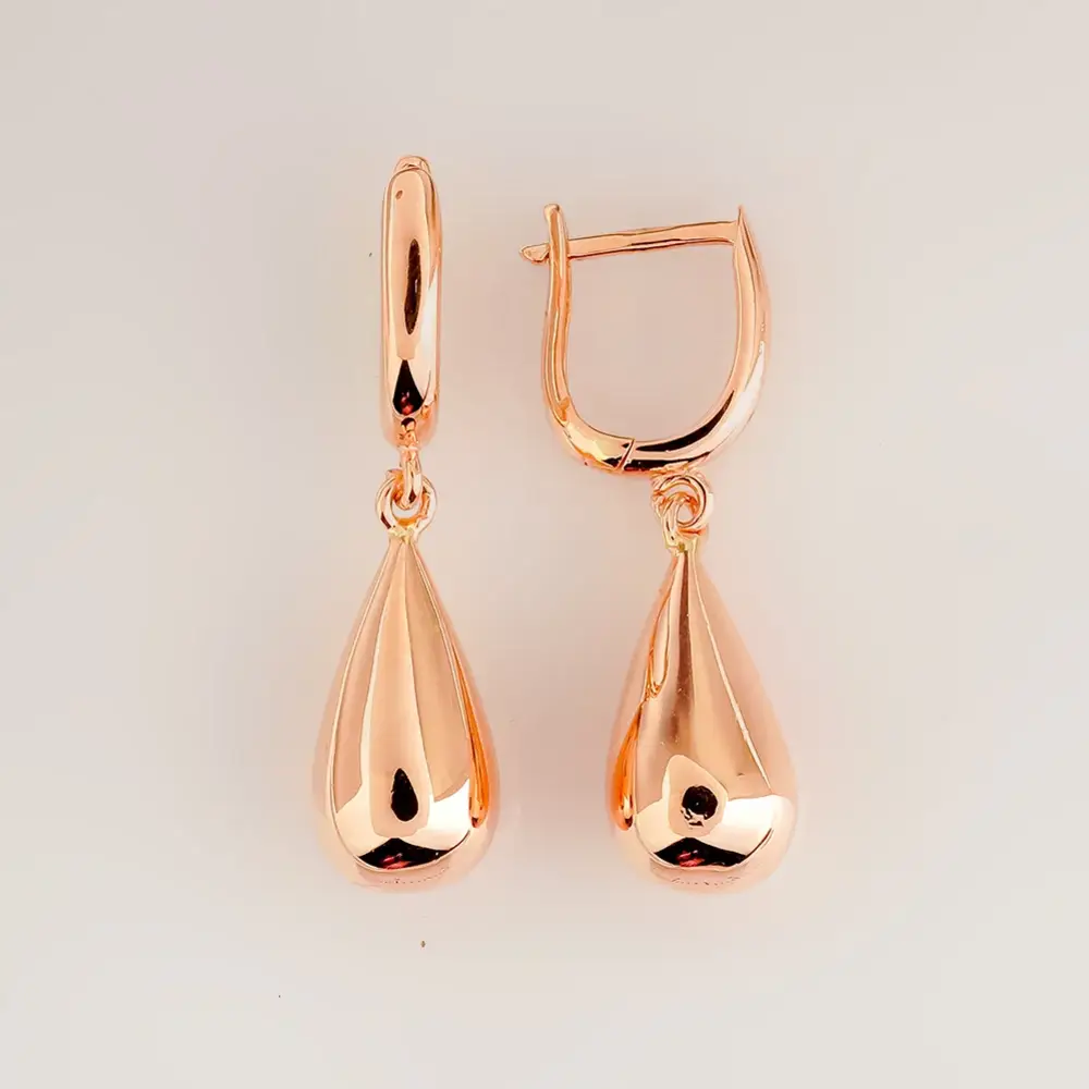 Серьги из красного золота 585 пробы