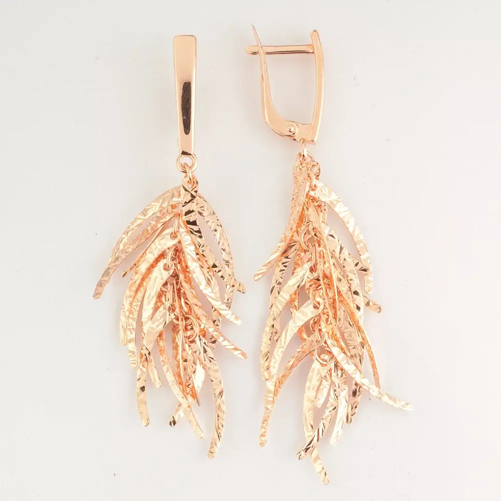 Серьги из красного золота 585 пробы