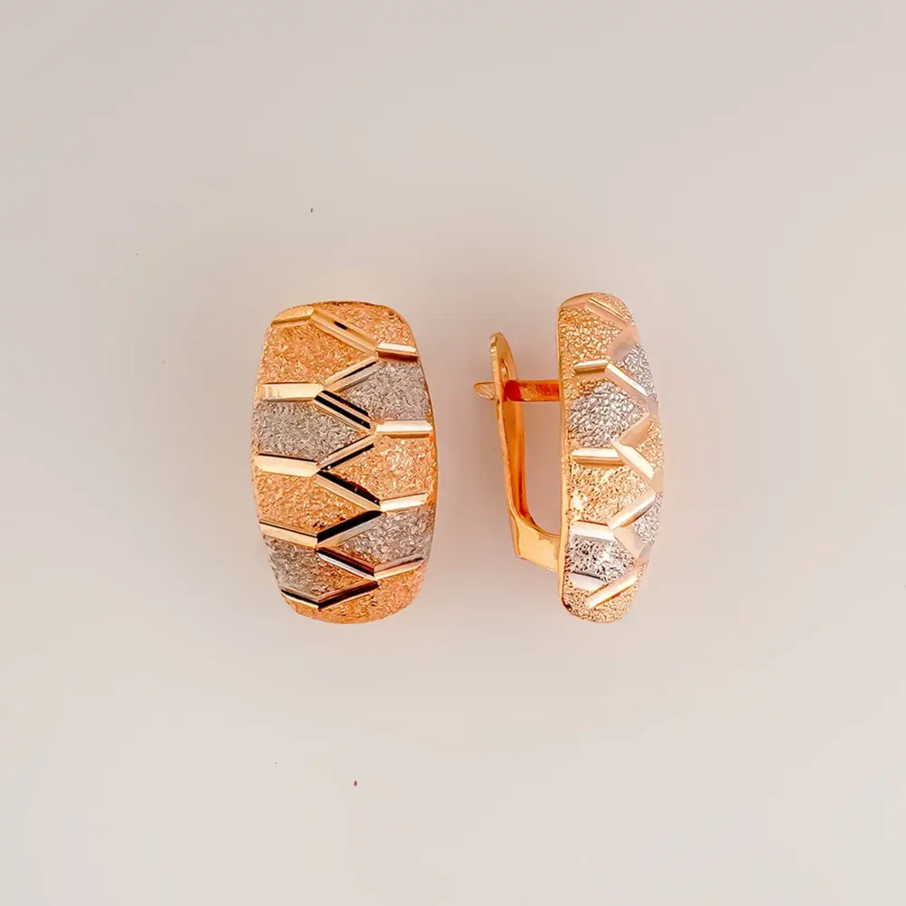 Серьги из красного золота 585 пробы