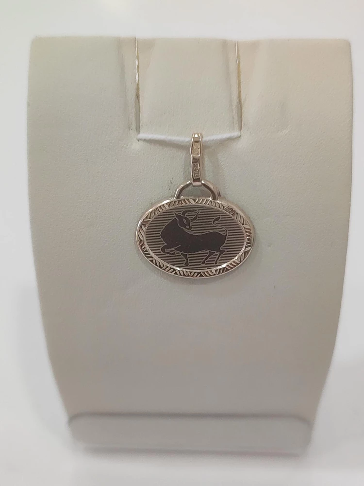 Подвес из красного золота 585 пробы