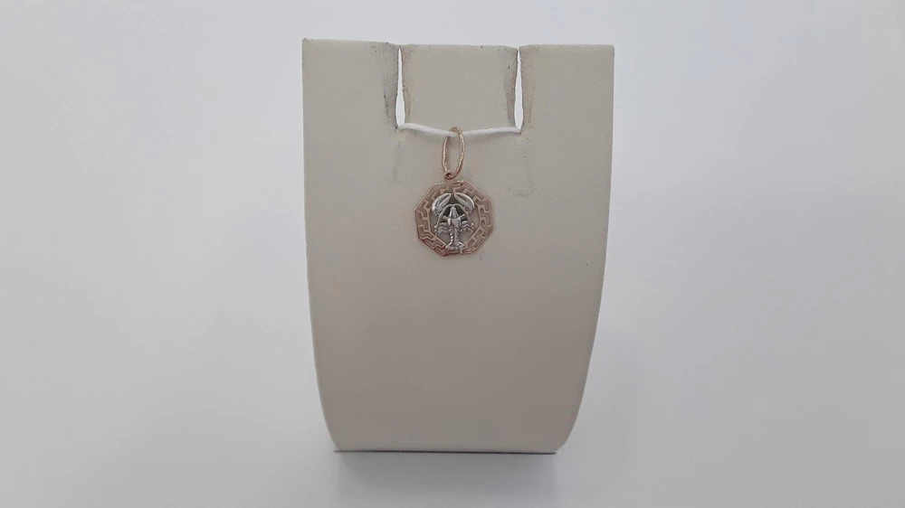 Подвес из красного золота 585 пробы