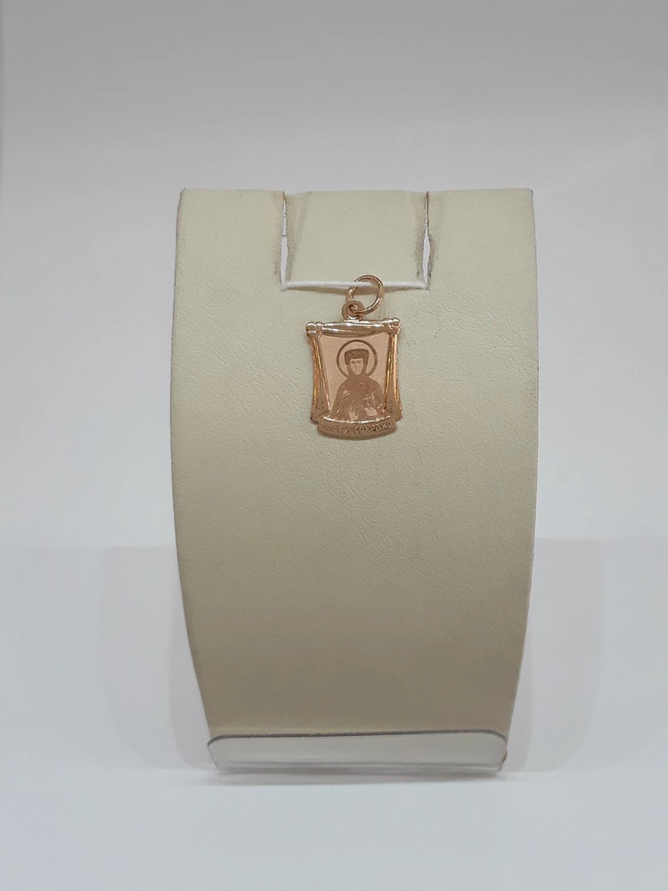 Подвес из красного золота 585 пробы